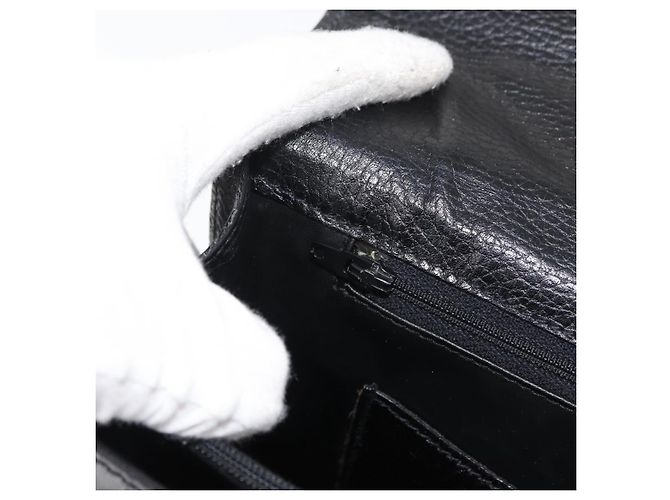 Borsa Business BALLY in pelle nera e oro Auth bs34560 Nero D'oro - vista 23