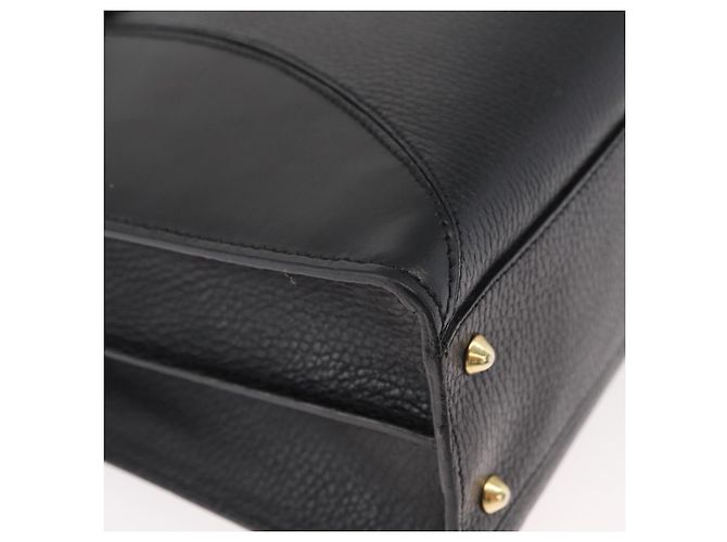 Borsa Business BALLY in pelle nera e oro Auth bs34560 Nero D'oro - vista 9