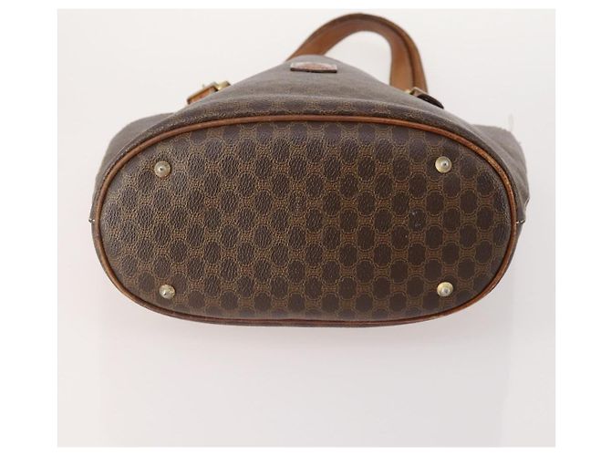 Céline Borsa a Spalla CELINE Macadam Canvas PVC Pelle 2 Set Marrone Auth am11453 - vista 8
