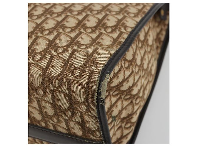 Borsa Christian Dior Trotter Canvas Beige Auth 176827 - vista 16