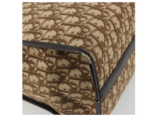 Borsa Christian Dior Trotter Canvas Beige Auth 176827 - vista 17
