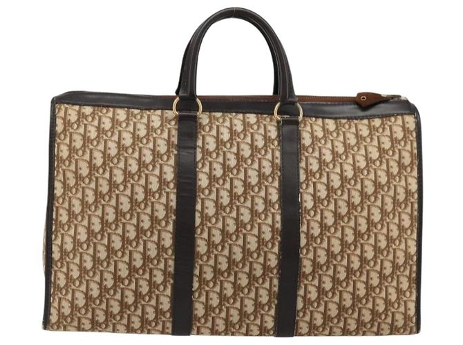 Borsa Christian Dior Trotter Canvas Beige Auth 176827 - vista 2
