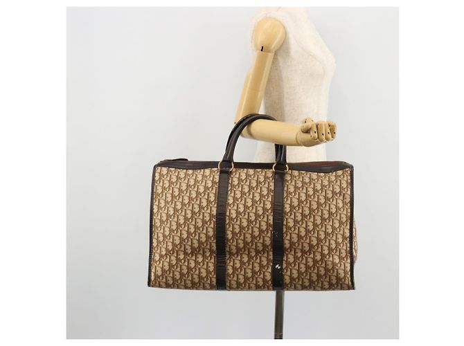 Borsa Christian Dior Trotter Canvas Beige Auth 176827 - vista 21
