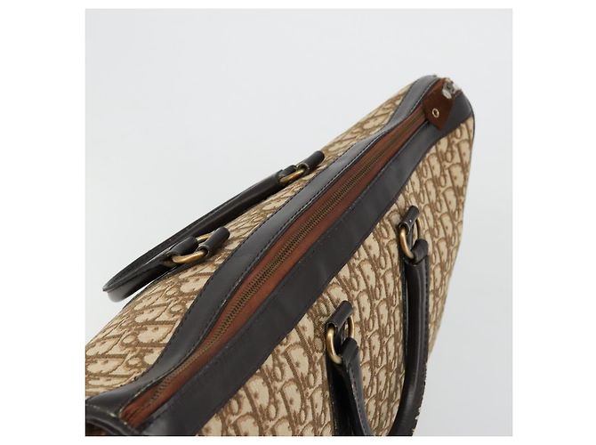 Borsa Christian Dior Trotter Canvas Beige Auth 176827 - vista 6