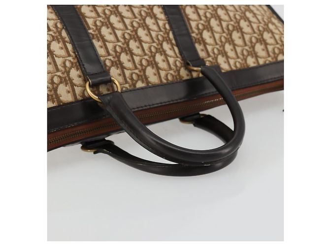 Borsa Christian Dior Trotter Canvas Beige Auth 176827 - vista 7