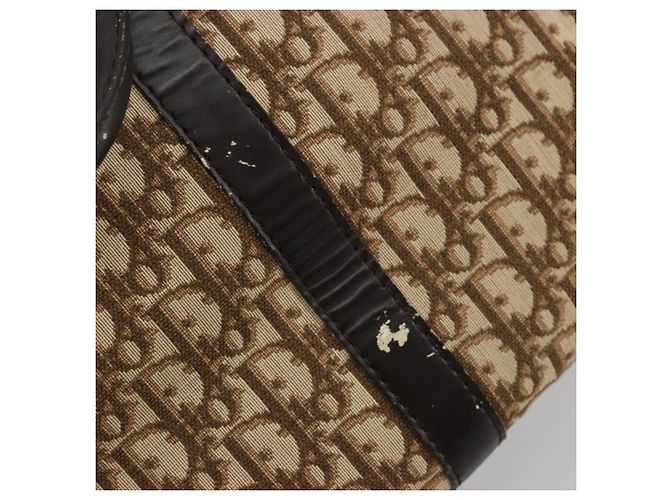 Borsa Christian Dior Trotter Canvas Beige Auth 176827 - vista 9