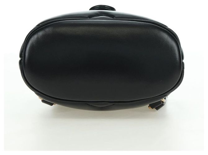 Zaino GUCCI GG Marmont in pelle nera e oro 777253 Auth BA12395SAV Nero D'oro - vista 5