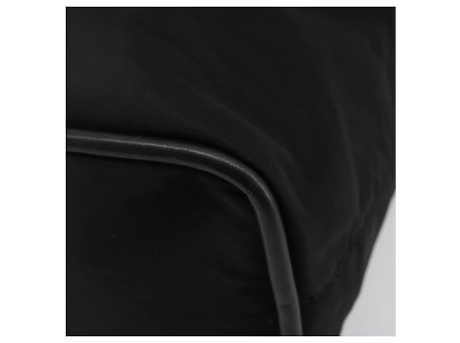 Céline Borsa a mano CELINE Circle Nylon Nero Oro Auth 178011A D'oro - vista 15