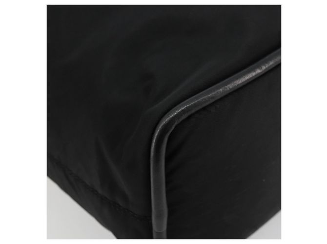 Céline Borsa a mano CELINE Circle Nylon Nero Oro Auth 178011A D'oro - vista 16