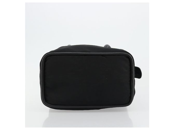 Céline Borsa a mano CELINE Circle Nylon Nero Oro Auth 178011A D'oro - vista 5