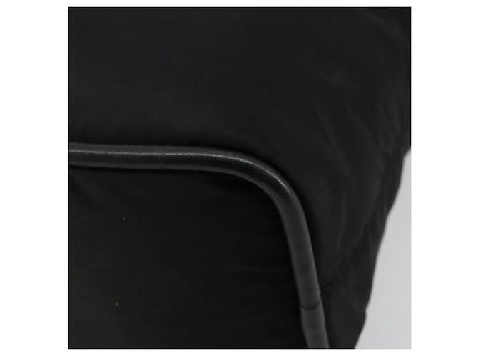 Céline Borsa a mano CELINE Circle Nylon Nero Oro Auth 178011A D'oro - vista 9