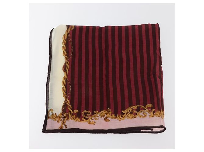 FENDI Fazzoletto di Cotone Set da 2 Pezzi Rosso Blu Autentico am11455A - vista 3