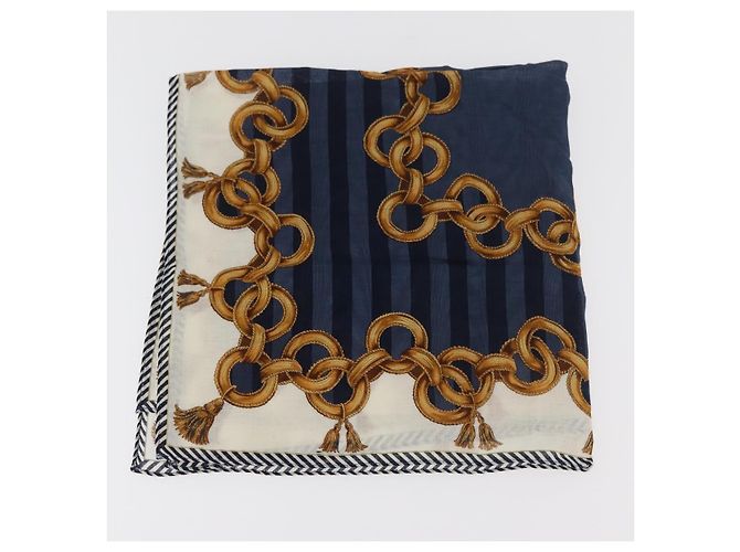 FENDI Fazzoletto di Cotone Set da 2 Pezzi Rosso Blu Autentico am11455A - vista 6
