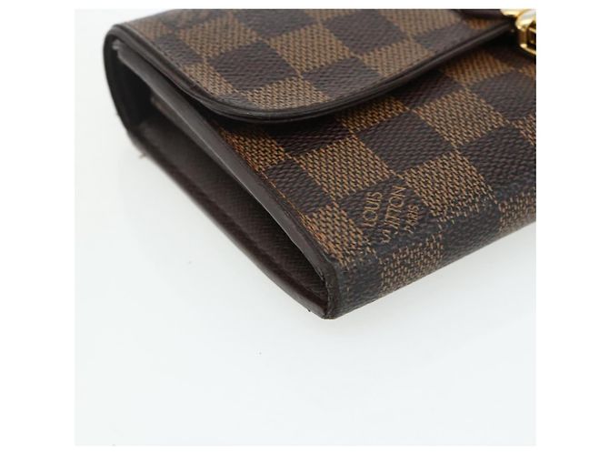 LOUIS VUITTON Damier Ebene Portefeuille Sistina Long Wallet N61747 Auth bs35096 - vista 14