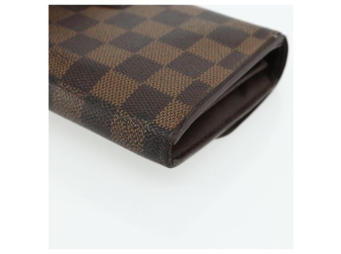 LOUIS VUITTON Damier Ebene Portefeuille Sistina Long Wallet N61747 Auth bs35096 - vista 15