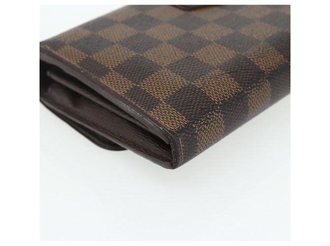 LOUIS VUITTON Damier Ebene Portefeuille Sistina Long Wallet N61747 Auth bs35096 - vista 16