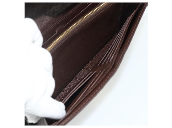 LOUIS VUITTON Damier Ebene Portefeuille Sistina Long Wallet N61747 Auth bs35096 - vista 20