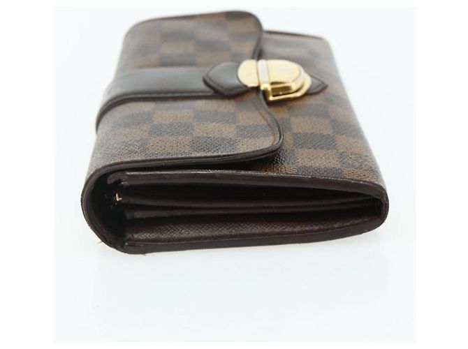 LOUIS VUITTON Damier Ebene Portefeuille Sistina Long Wallet N61747 Auth bs35096 - vista 3
