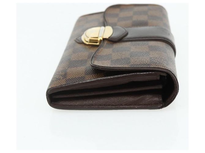 LOUIS VUITTON Damier Ebene Portefeuille Sistina Long Wallet N61747 Auth bs35096 - vista 4