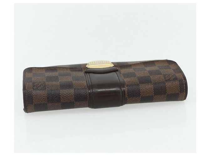 LOUIS VUITTON Damier Ebene Portefeuille Sistina Long Wallet N61747 Auth bs35096 - vista 5