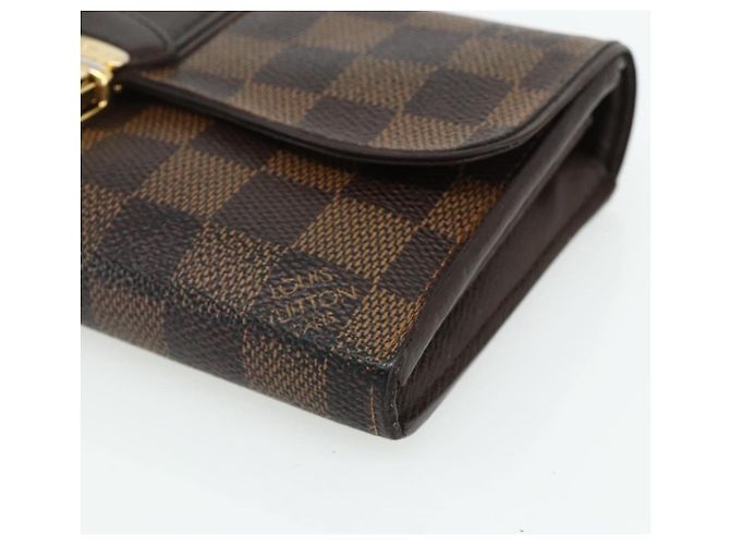 LOUIS VUITTON Damier Ebene Portefeuille Sistina Long Wallet N61747 Auth bs35096 - vista 7