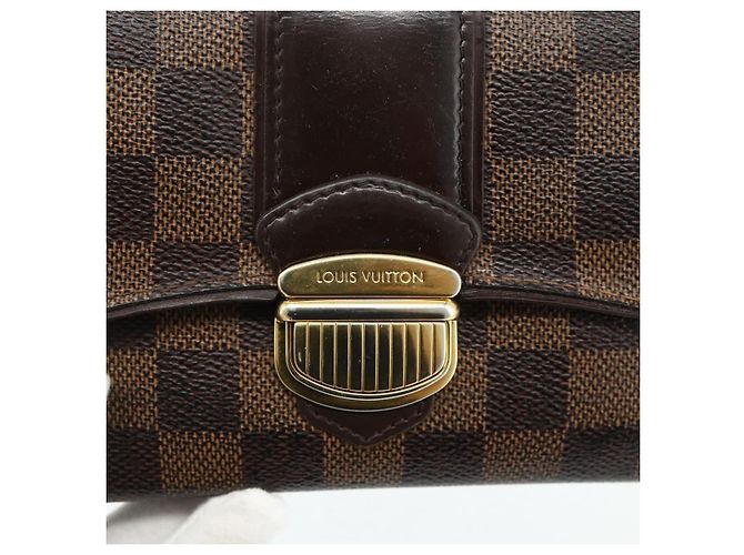 LOUIS VUITTON Damier Ebene Portefeuille Sistina Long Wallet N61747 Auth bs35096 - vista 8