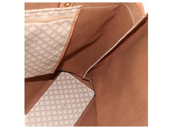 Céline Borsa Tote CELINE Macadam Canvas PVC Beige Oro Auth fm5318 D'oro - vista 18