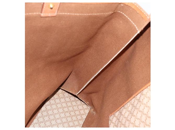 Céline Borsa Tote CELINE Macadam Canvas PVC Beige Oro Auth fm5318 D'oro - vista 19
