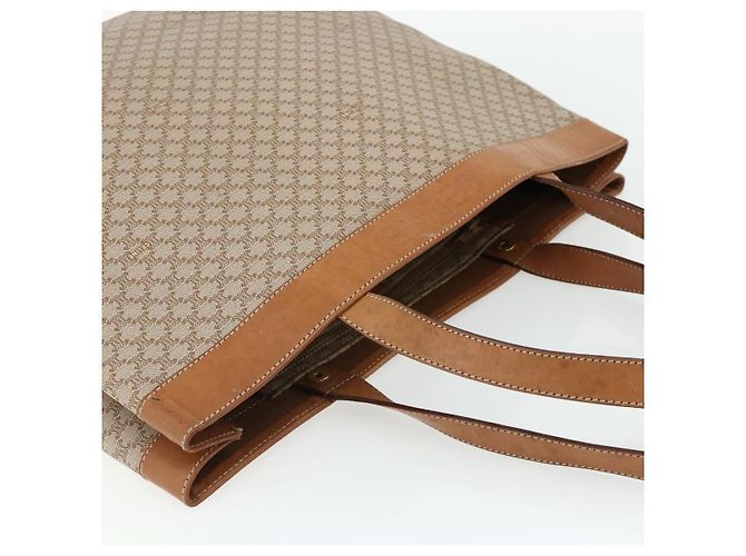 Céline Borsa Tote CELINE Macadam Canvas PVC Beige Oro Auth fm5318 D'oro - vista 6
