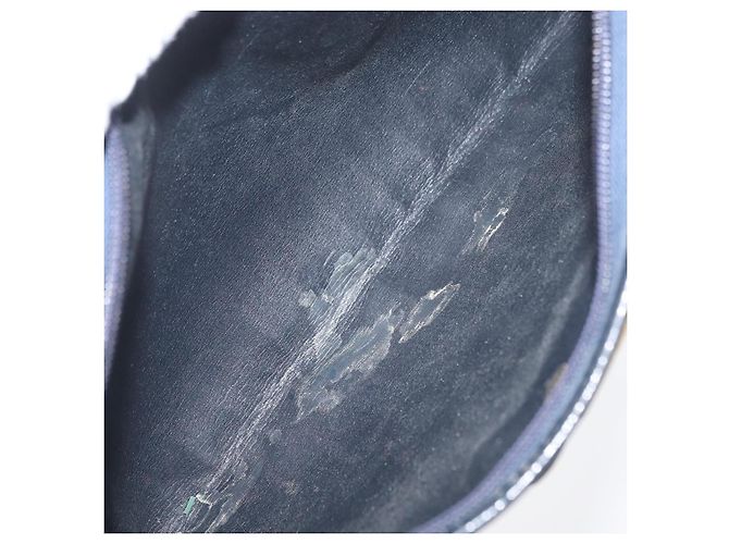 Borsa a Spalla Christian Dior Trotter Canvas Blu Navy Oro Autentica 178491 D'oro - vista 12