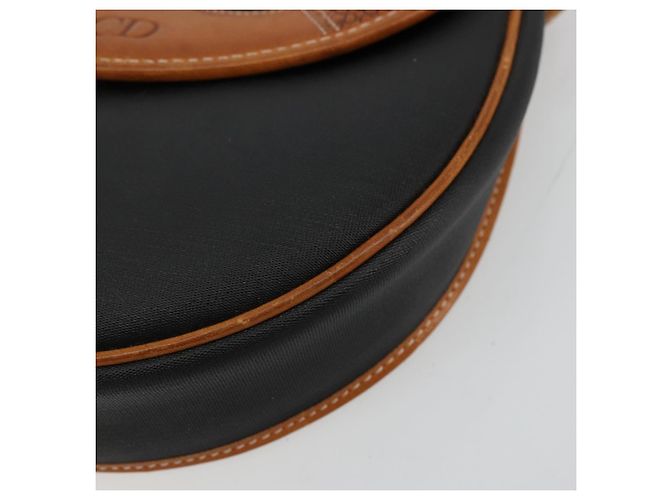 Borsa a tracolla Christian Dior in tela rivestita nero e oro Auth BA12423 D'oro - vista 10