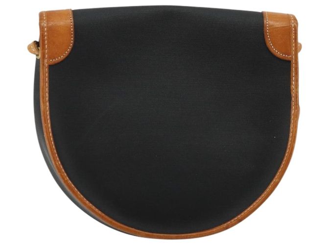 Borsa a tracolla Christian Dior in tela rivestita nero e oro Auth BA12423 D'oro - vista 2
