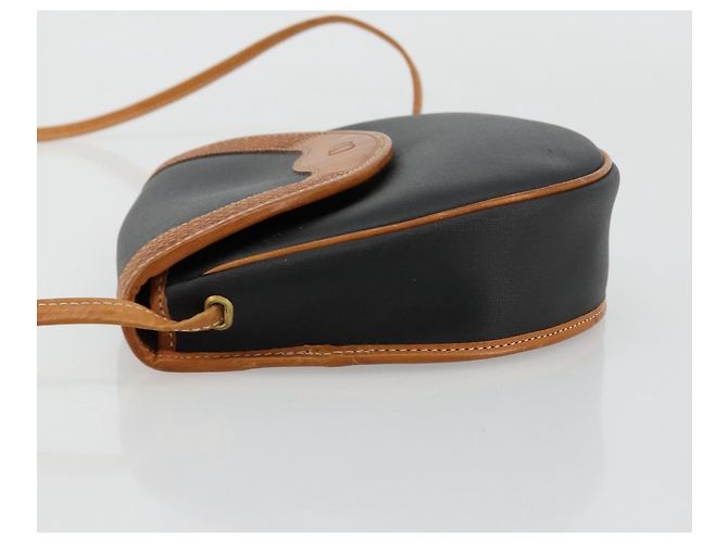 Borsa a tracolla Christian Dior in tela rivestita nero e oro Auth BA12423 D'oro - vista 4