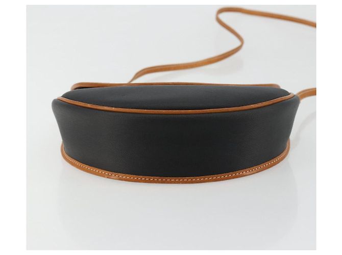 Borsa a tracolla Christian Dior in tela rivestita nero e oro Auth BA12423 D'oro - vista 5