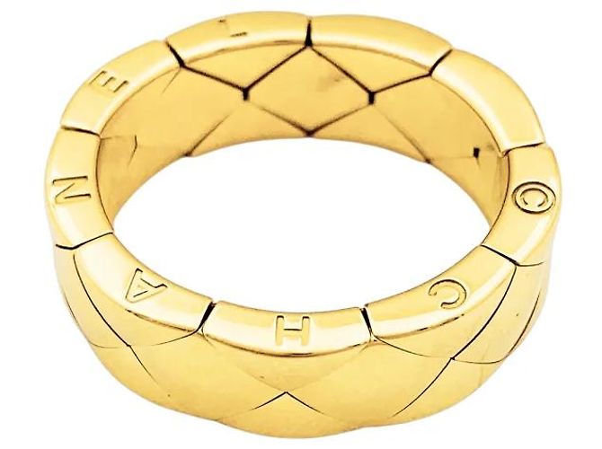 Anello Chanel, "Matelassé", oro giallo. - vista 3