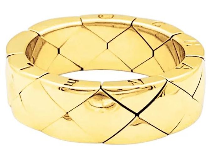 Anello Chanel, "Matelassé", oro giallo. - vista 4