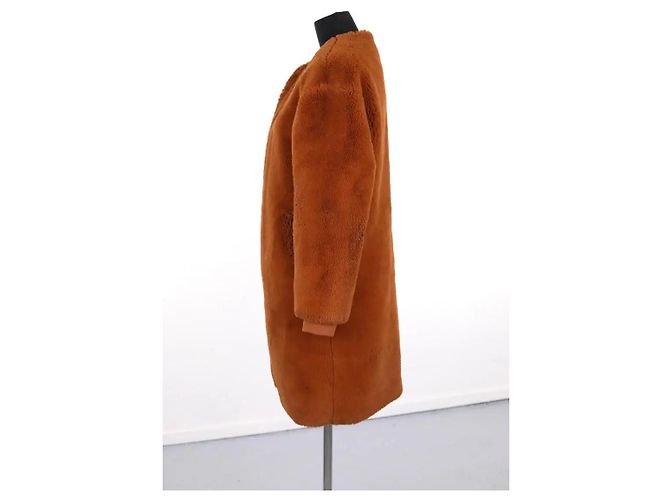 Maje Manteau marron - vue 3
