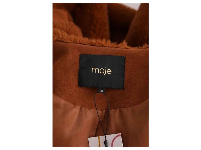 Maje Manteau marron - vue 5
