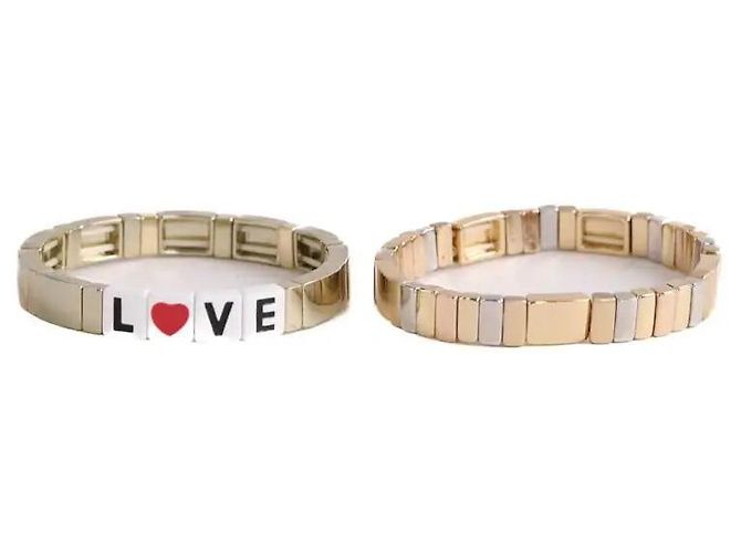 Autre Marque Set di bracciali dorati D'oro - vista 5