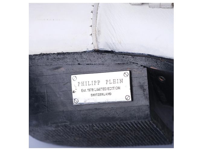 Botas cowboy de cuero blanco con flecos Philipp Plein - vista 5