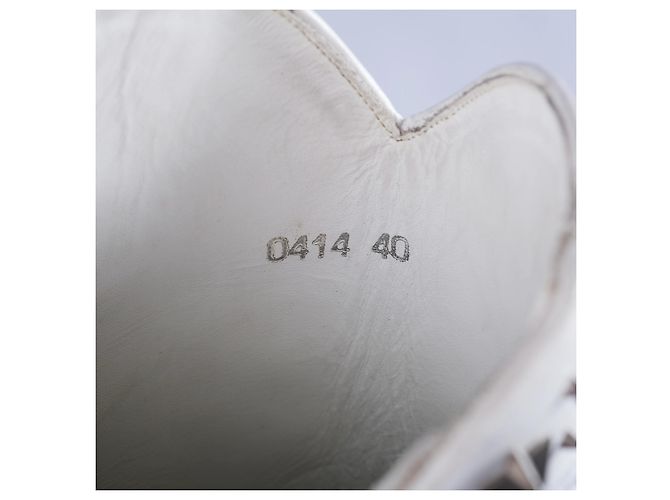 Botas cowboy de cuero blanco con flecos Philipp Plein - vista 6