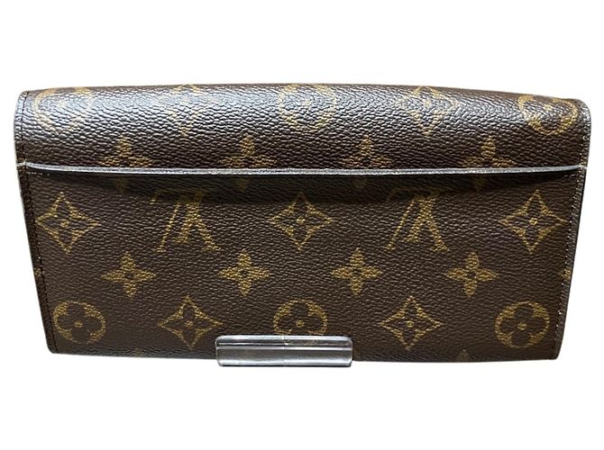 Cartera Sarah Long Louis Vuitton Castaño - vista 2