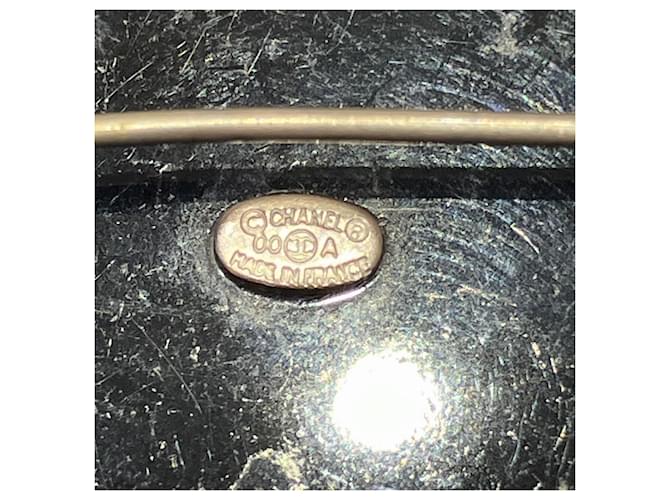 Spilla Chanel nera con logo Nero - vista 3