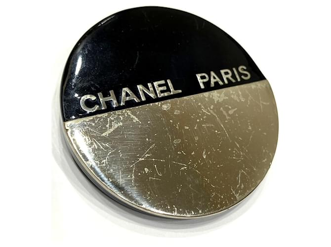 Spilla Chanel nera con logo Nero - vista 7