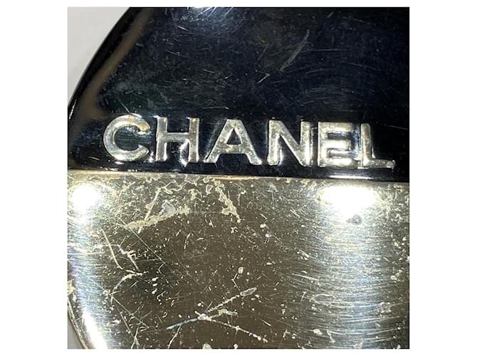Spilla Chanel nera con logo Nero - vista 8