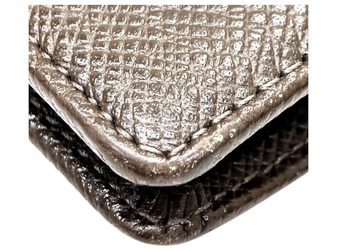 Cartera Plegable Louis Vuitton Portefeuille Brazza Glacier Castaño - vista 7
