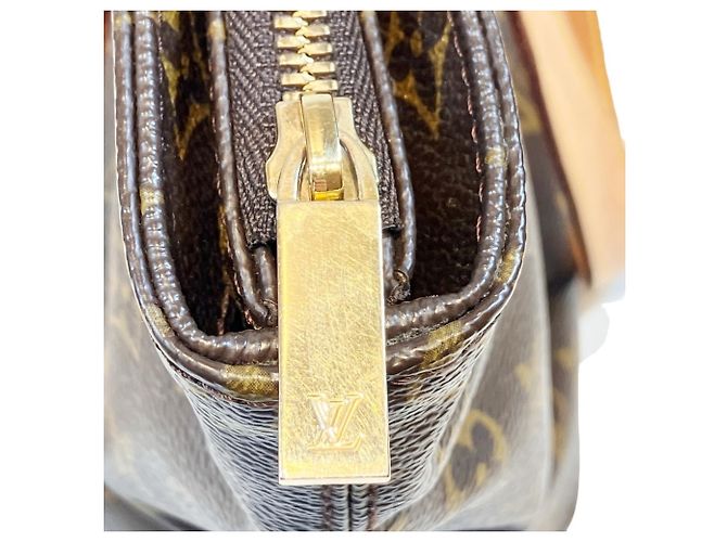 Borsa a Spalla Louis Vuitton Cabas Piano Marrone - vista 9