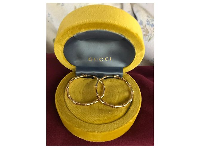 Orecchini Gucci Bamboo in oro giallo D'oro - vista 2
