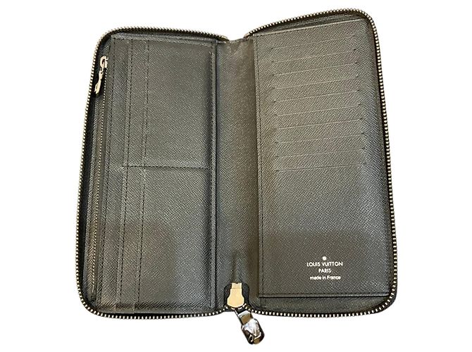 Portafoglio lungo Louis Vuitton Monogram Eclipse Nero - vista 3
