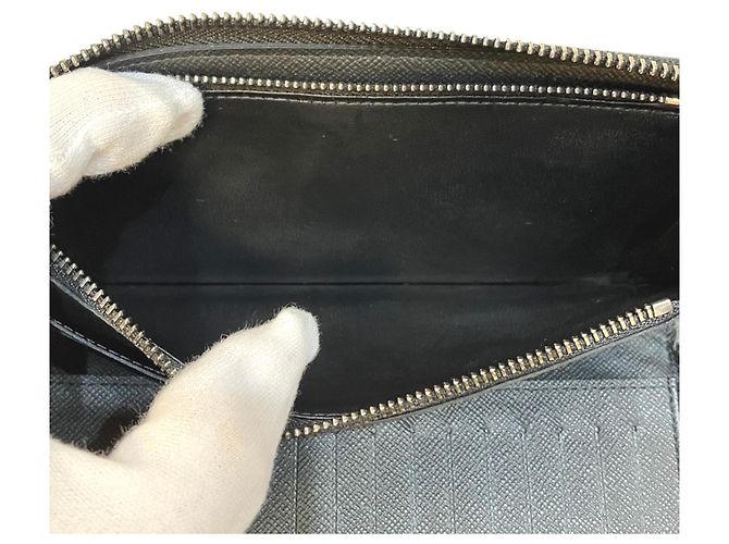 Portafoglio lungo Louis Vuitton Monogram Eclipse Nero - vista 6